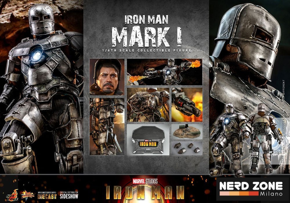 HOT TOYS - Iron Man Mark 1 ver. 2.0 MMS605 D40 - Action Figure 1/6 30 cm