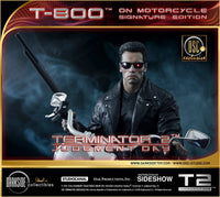 DARKSIDE COLLECTIBLES STUDIO - Terminator 2: Judgment Day Statue 1/4 T-800 on Motorcycle Signature Edition Sideshow Exclusive 50 cm