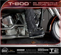 DARKSIDE COLLECTIBLES STUDIO - Terminator 2: Judgment Day Statue 1/4 T-800 on Motorcycle Signature Edition Sideshow Exclusive 50 cm