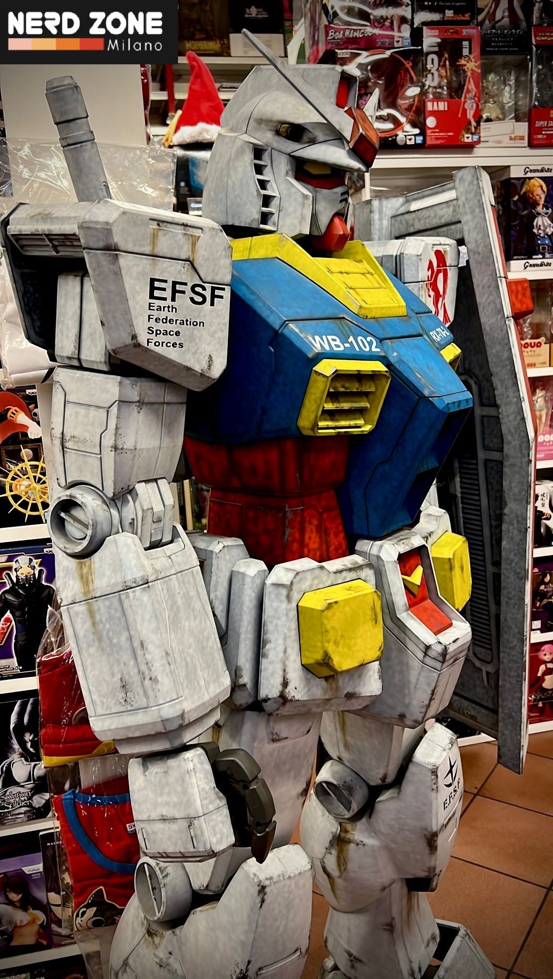 BANDAI - Model Kit - Rx 78 (ASSEMBLATO E COLORATO) 150 cm