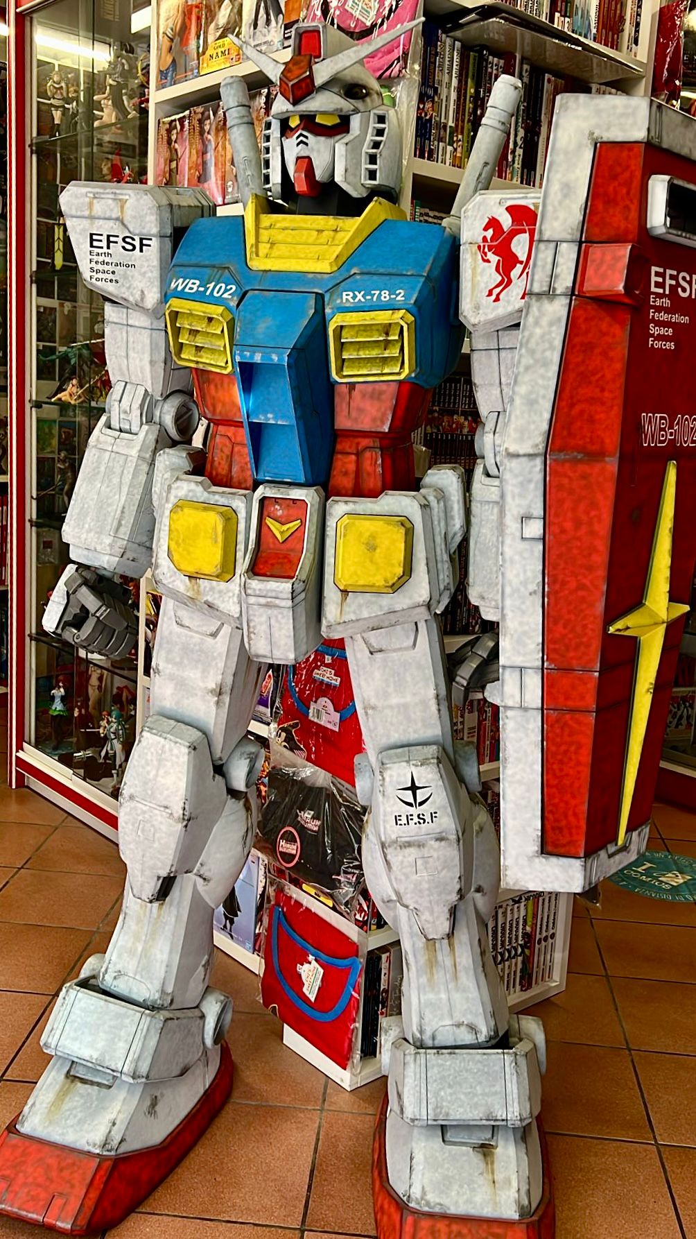 BANDAI - Model Kit - Rx 78 (ASSEMBLATO E COLORATO) 150 cm