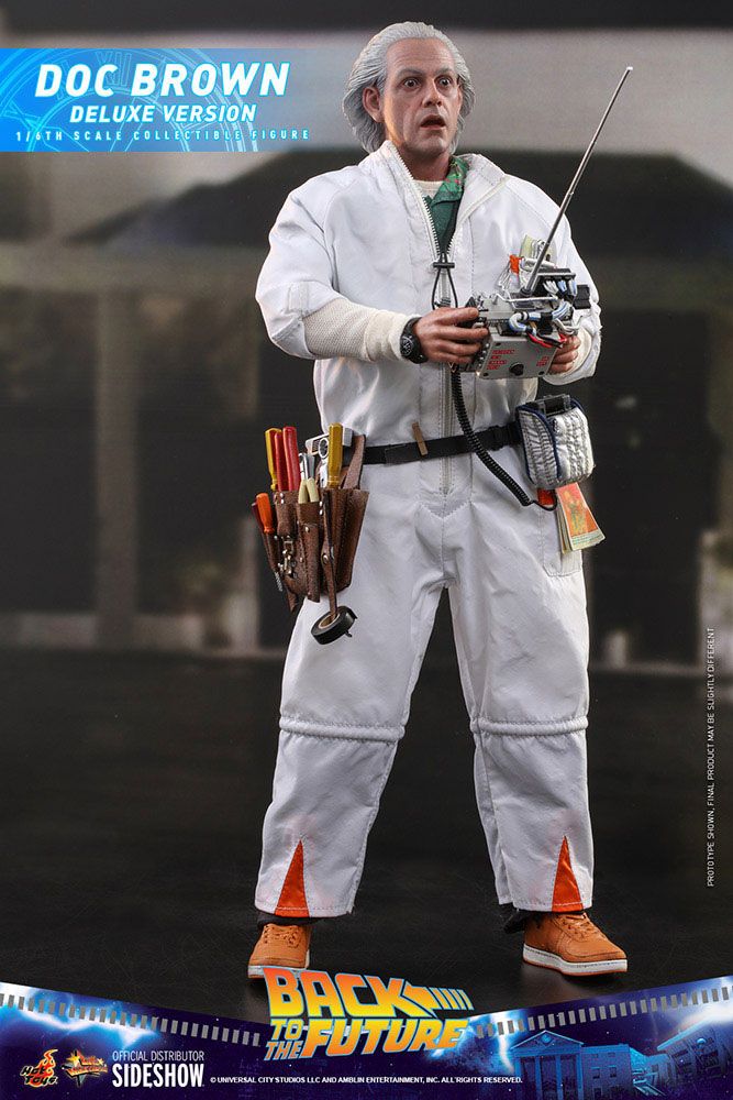 HOT TOYS - Back To The Future - Doc Brown (Deluxe Version) Action Figure 1/6  30 cm MMS610