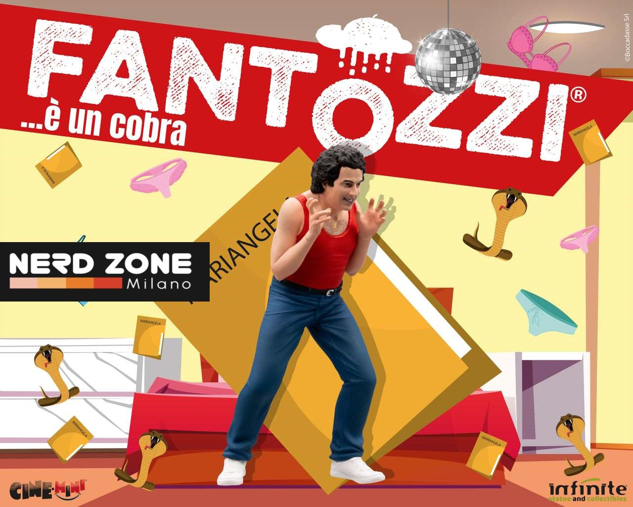 INFINITE STATUE -  Fantozzi - Loris Batacchi "E' un Cobra" - Cinemini Pvc