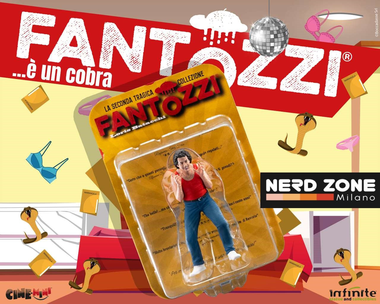 INFINITE STATUE -  Fantozzi - Loris Batacchi "E' un Cobra" - Cinemini Pvc