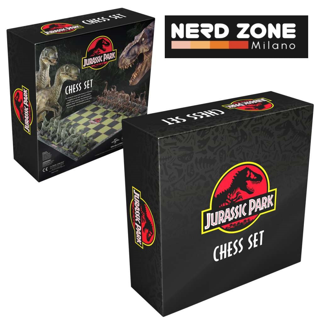 NOBLE COLLECTION - Jurassic Park Chess Set Dinosaurs