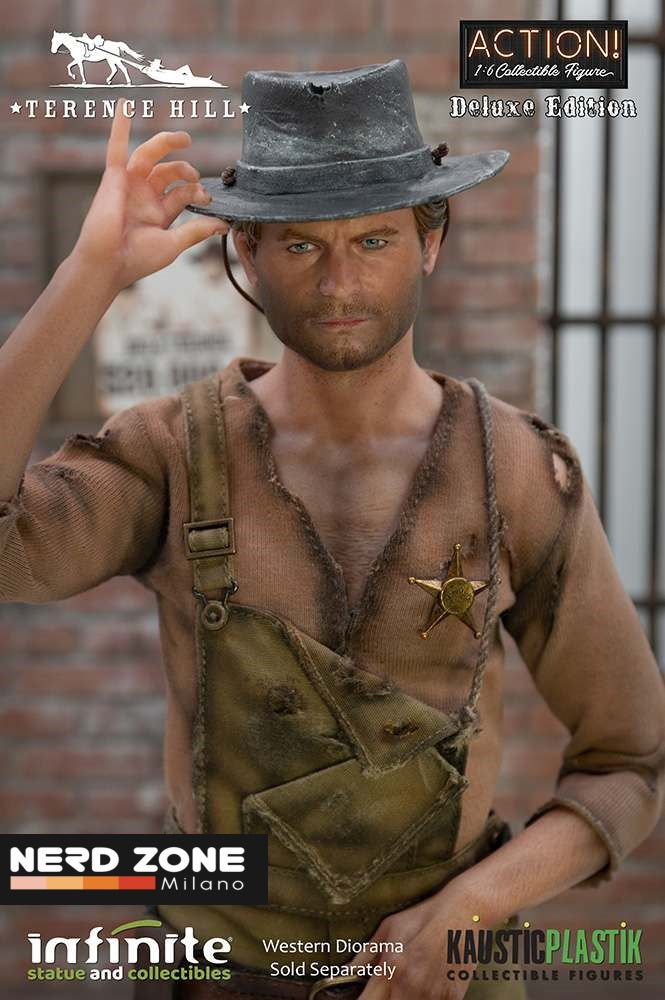 NFINITE STATUE - LO CHIAMAVANO TRINITA' - Terence Hill Old&Rare 1/6 Action Figure DELUXE