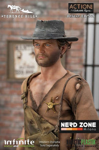 NFINITE STATUE - LO CHIAMAVANO TRINITA' - Terence Hill Old&Rare 1/6 Action Figure DELUXE