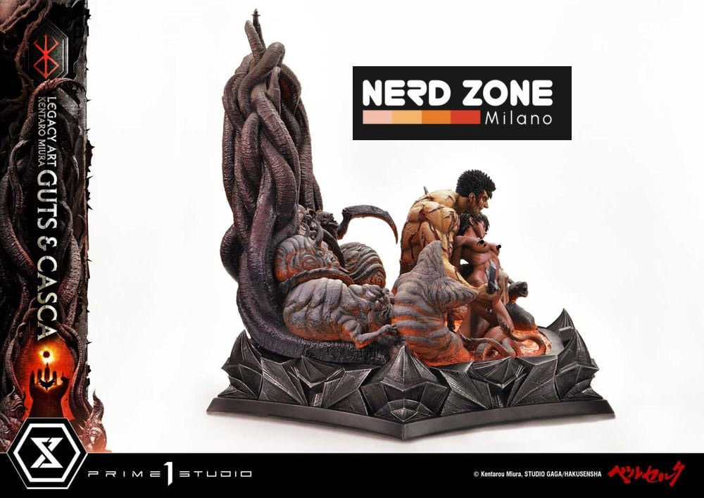 PRIME 1 STUDIO - Berserk Ultimate Legacy Art Kentaro Miura Statue 1/4 Guts & Casca Bonus Version 72 cm