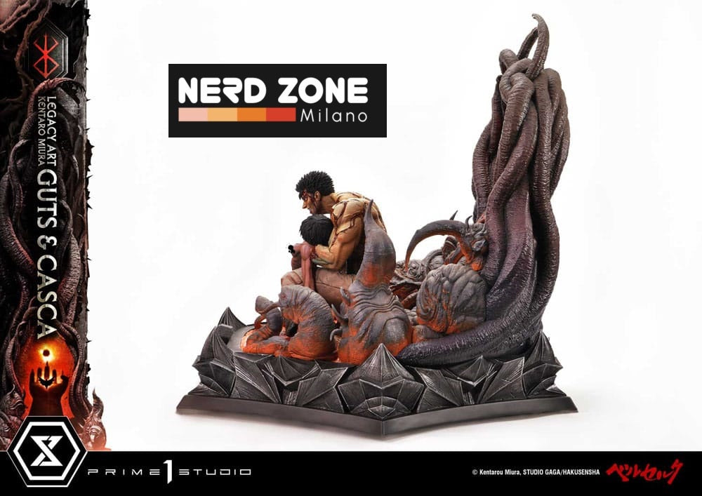 PRIME 1 STUDIO - Berserk Ultimate Legacy Art Kentaro Miura Statue 1/4 Guts & Casca Bonus Version 72 cm