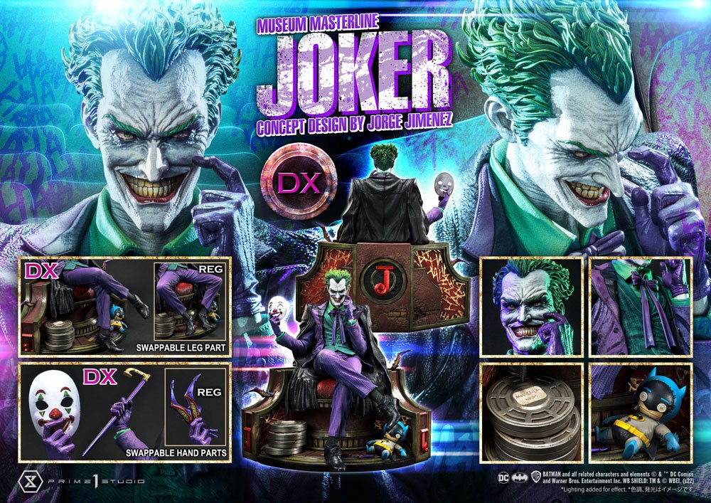 PRIME 1 STUDIO - DC Comics Statue 1/3 The Joker DELUXE BONUS Version Concept Design by Jorge Jimenez 53 cm