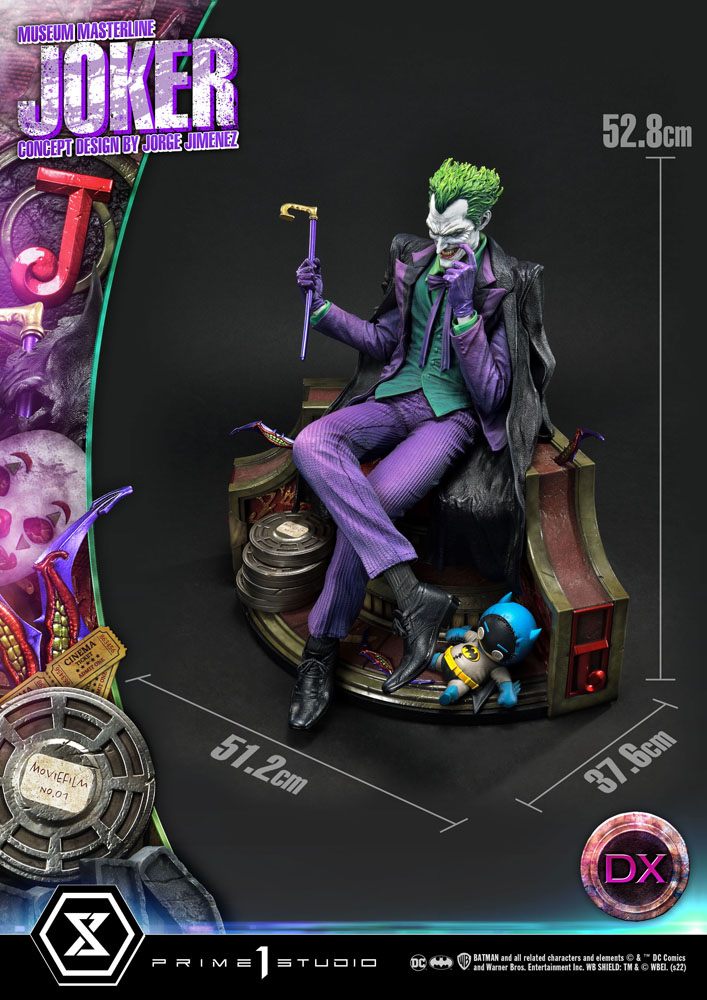 PRIME 1 STUDIO - DC Comics Statue 1/3 The Joker DELUXE BONUS Version Concept Design by Jorge Jimenez 53 cm