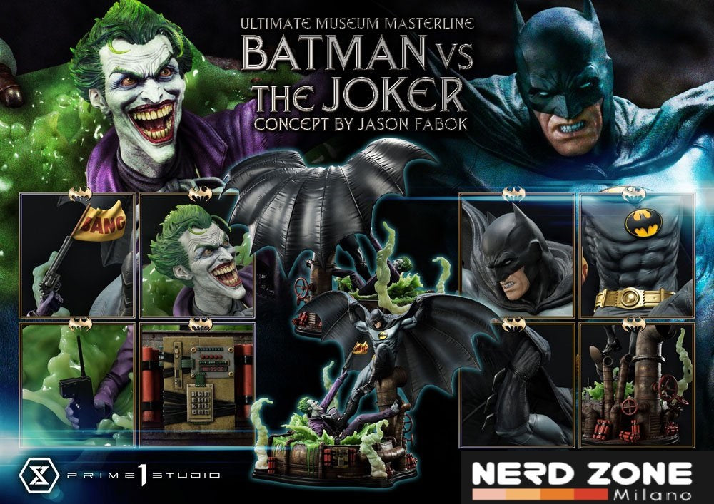 PRIME 1 STUDIO - DC Comics Statue 1/3 Batman vs. The Joker by Jason Fabok DELUXE 85 cm