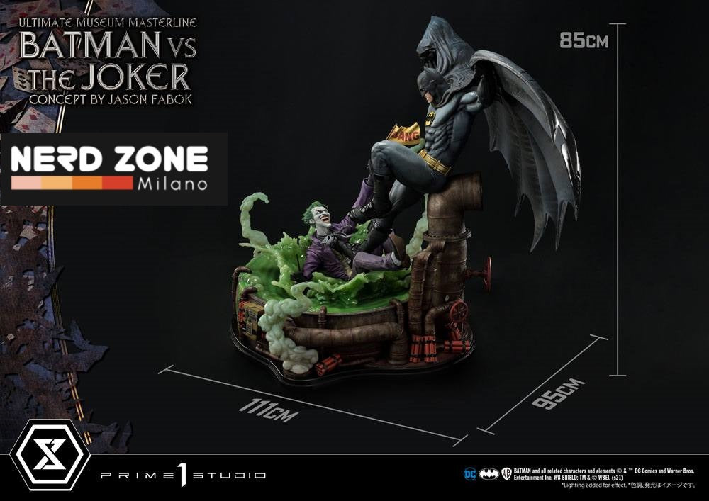 PRIME 1 STUDIO - DC Comics Statue 1/3 Batman vs. The Joker by Jason Fabok DELUXE 85 cm