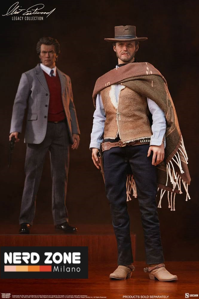 SIDESHOW - The Good, The Bad and the Ugly Clint Eastwood Legacy Collection Action Figure 1/6 The Man With No Name 30 cm