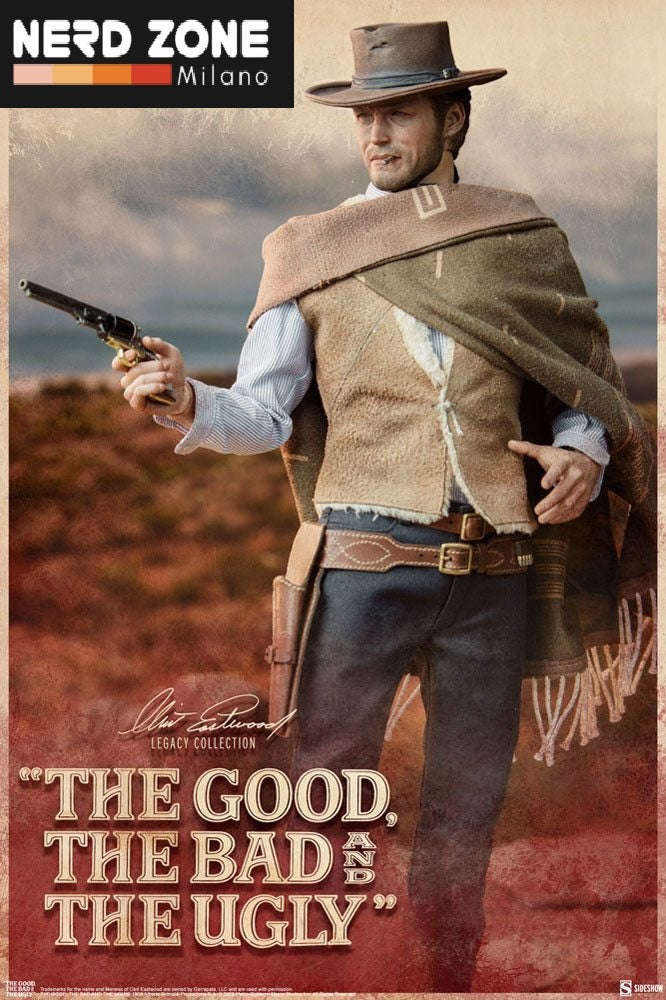 SIDESHOW - The Good, The Bad and the Ugly Clint Eastwood Legacy Collection Action Figure 1/6 The Man With No Name 30 cm