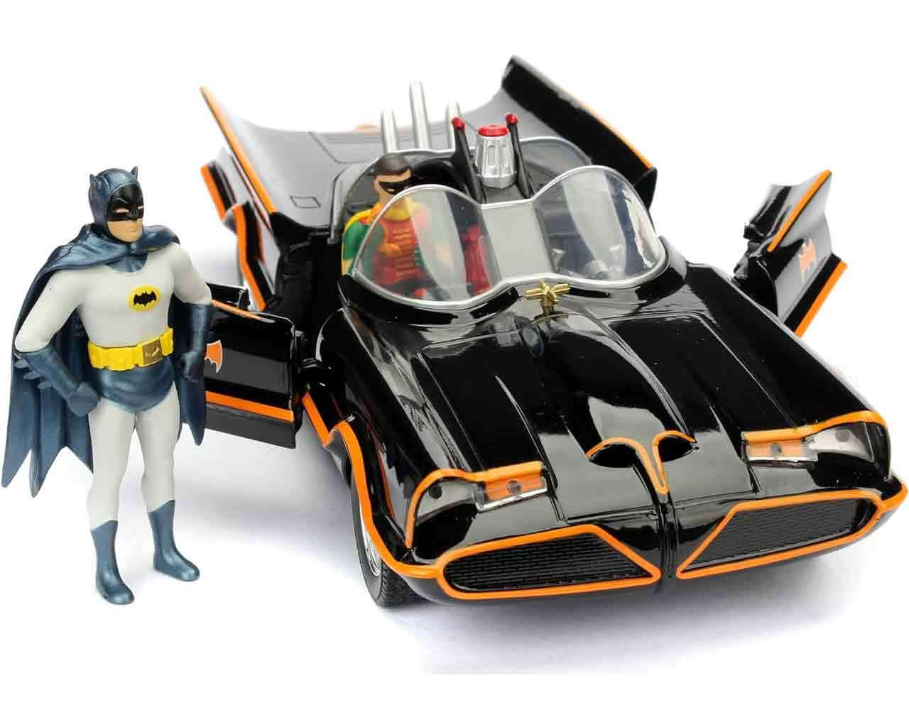 SIMBA TOYS - Batman classic 1966 - Batmobile die-cast 1:24 scale with character