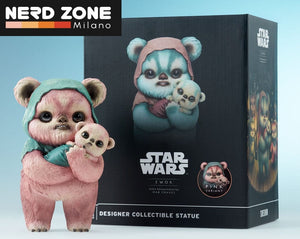 SIDESHOW - Star Wars Designer Statue Ewok by Mab Graves Pink Variant 18 cm