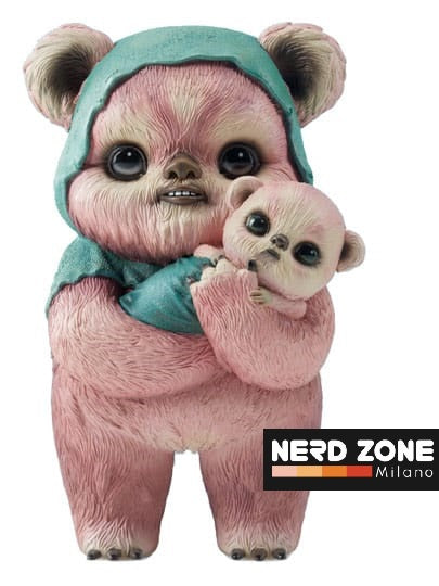 SIDESHOW - Star Wars Designer Statue Ewok by Mab Graves Pink Variant 18 cm