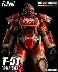 THREEZERO - FALLOUT - Fallout Action Figure 1/6 T-51 Nuka Cola Power Armor 37 cm