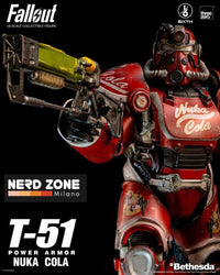 THREEZERO - FALLOUT - Fallout Action Figure 1/6 T-51 Nuka Cola Power Armor 37 cm