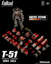 THREEZERO - FALLOUT - Fallout Action Figure 1/6 T-51 Nuka Cola Power Armor 37 cm