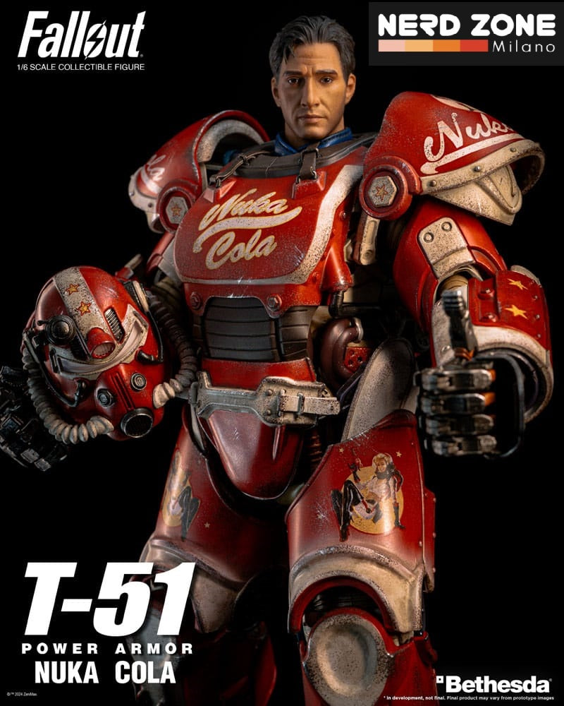 THREEZERO - FALLOUT - Fallout Action Figure 1/6 T-51 Nuka Cola Power Armor 37 cm