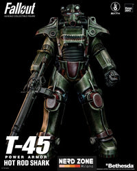 THREEZERO - FALLOUT - T-45 Hot Rod Shark Power Armor 37 cm