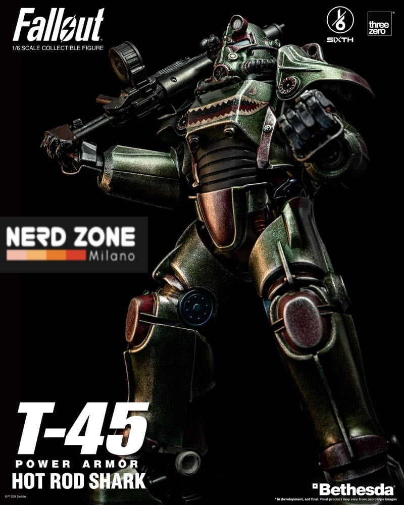 THREEZERO - FALLOUT - T-45 Hot Rod Shark Power Armor 37 cm