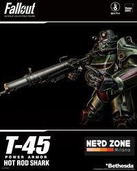 THREEZERO - FALLOUT - T-45 Hot Rod Shark Power Armor 37 cm