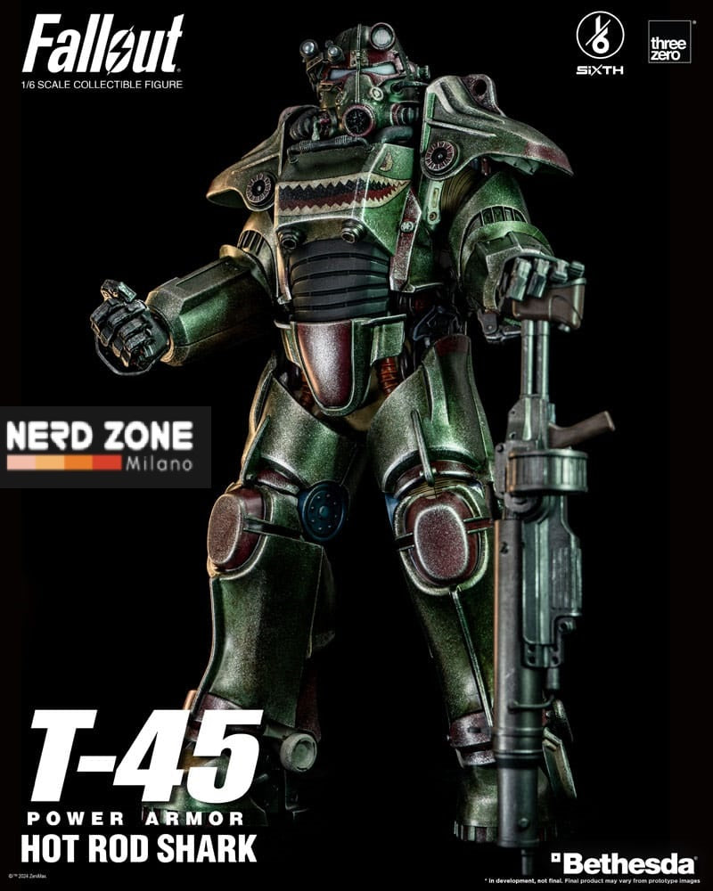 THREEZERO - FALLOUT - T-45 Hot Rod Shark Power Armor 37 cm