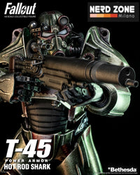 THREEZERO - FALLOUT - T-45 Hot Rod Shark Power Armor 37 cm