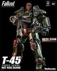 THREEZERO - FALLOUT - T-45 Hot Rod Shark Power Armor 37 cm